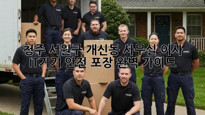 청주 서원구 개신동 사무실 이사?  IT기기 안전 포장 완벽 가이드! 💻📦